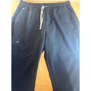Hanes Comfort Fit Mens Scrub Pants Black XL Cargo Pocket‎ Drawstring RN15763